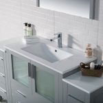 Sydney Modern 60″ Bathroom Vanity Set with Double Side Cabinets Metal Gray