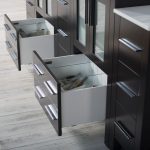 Sydney Modern 84″ Bathroom Vanity Set with Double Side Cabinets Espresso