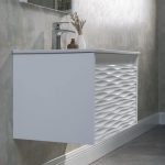 Paris 30 inch Glossy White Wall Mount Bathroom Vanity Set