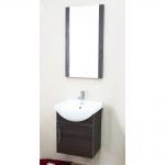 Naples 18″ Gray Oak Bathroom Vanity Set with Mirror
