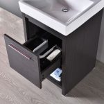 Milan Modern 20″ Silver Grey Bathroom Vanity Set with Mirror
