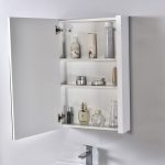 Milan Modern 24″ Glossy White Bathroom Vanity Set with Medicine Cabinet