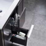 Milan Modern 36″ Silver Grey Bathroom Vanity Set with Mirror