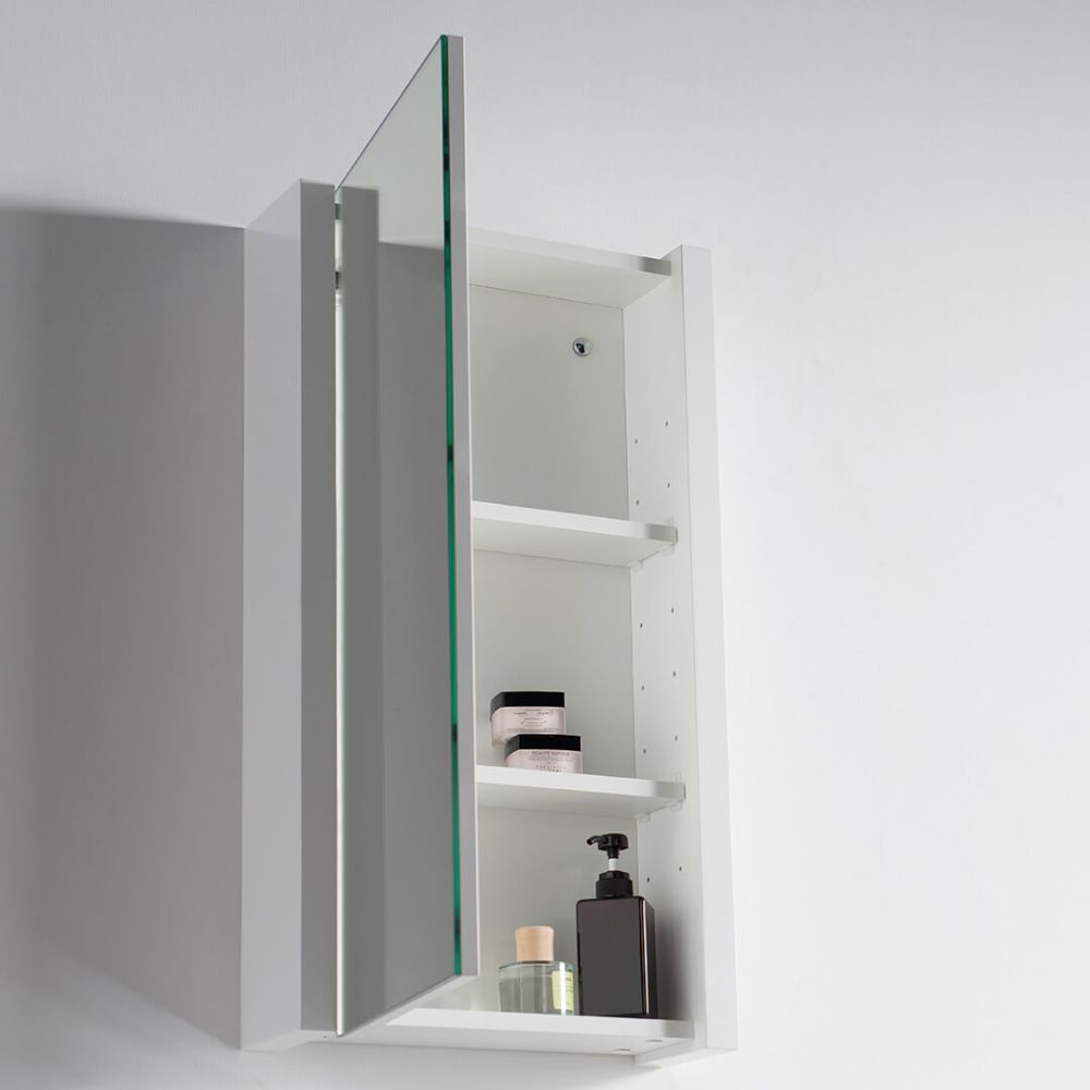 Valencia Modern 20" Bathroom Vanity Set with Medicine Cabinet Glossy White