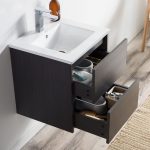 Valencia Modern 20″ Bathroom Vanity Set with Medicine Cabinet Silver Gray