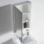 Valencia Modern 24″ Bathroom Vanity Set with Medicine Cabinet Glossy White