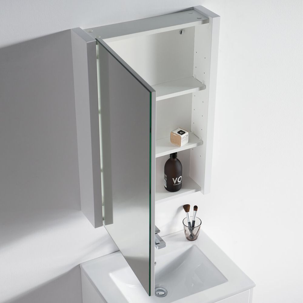 Valencia Modern 24" Bathroom Vanity Set with Medicine Cabinet Glossy White