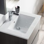 Valencia Modern 24″ Bathroom Vanity Set with Medicine Cabinet Silver Gray