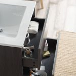 Valencia Modern 24″ Bathroom Vanity Set with Medicine Cabinet Silver Gray