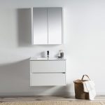 Valencia Modern 30″ Bathroom Vanity Set with Medicine Cabinet Glossy White