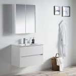 Valencia Modern 30″ Bathroom Vanity Set with Medicine Cabinet Glossy White