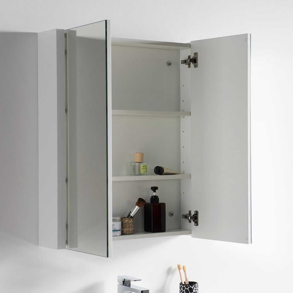 Valencia Modern 30" Bathroom Vanity Set with Medicine Cabinet Glossy White