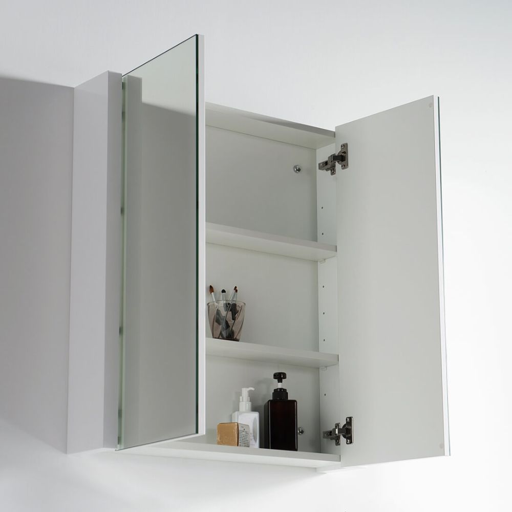 Valencia Modern 36" Bathroom Vanity Set with Medicine Cabinet Glossy White