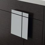 Shawbridge 24″ Modern Bathroom Vanity Black Oak Straight Grain with Polished Chrome Hardware