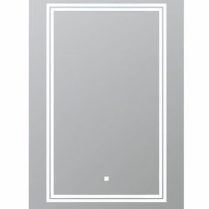 AQUADOM Soho 24 inches x 36 inches Led Lighted Silver Mirror for Bathroom