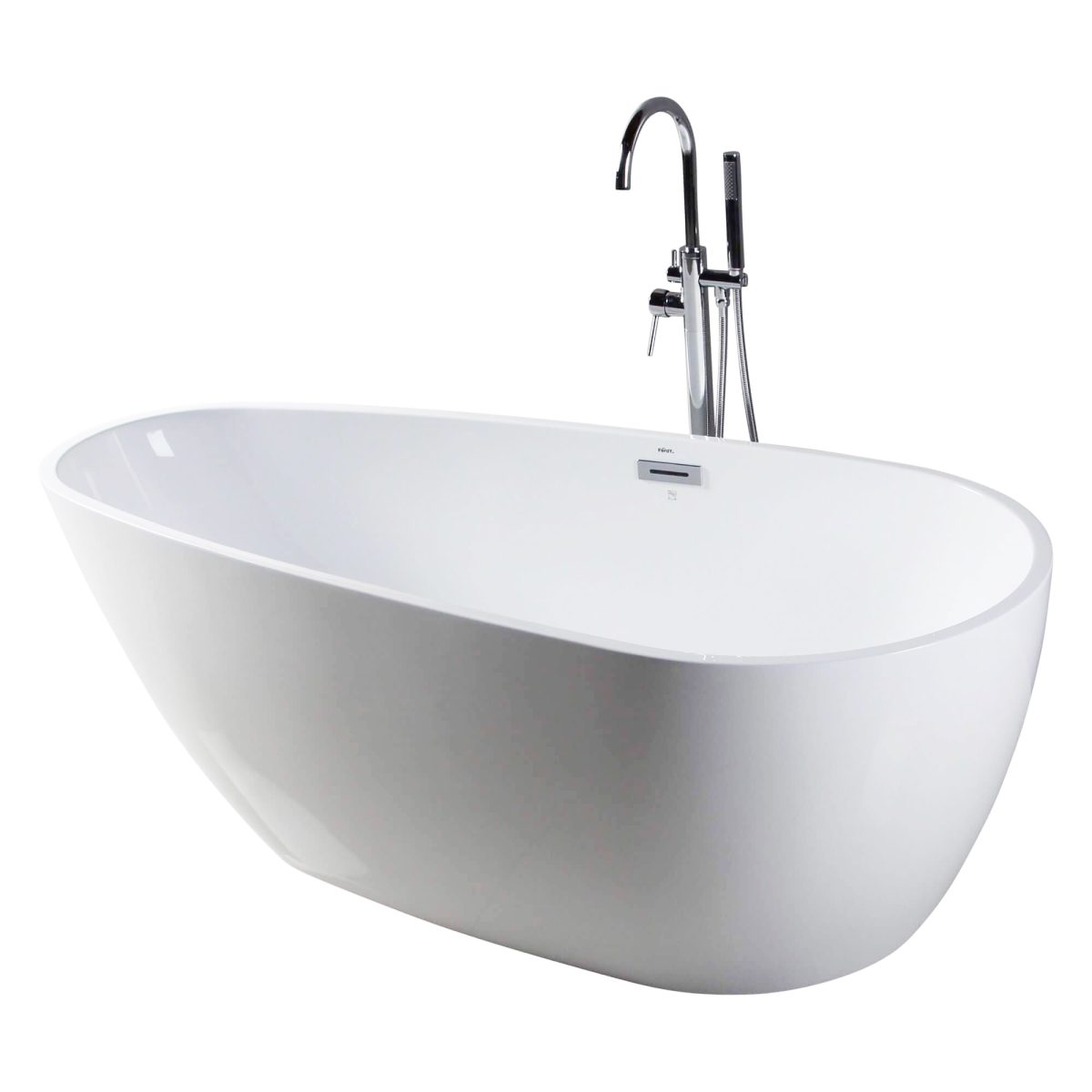 Capsule 55"  Freestanding White Bathtub