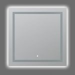 AQUADOM Soho 30 inches x 30 inches Led Lighted Silver Mirror for Bathroom