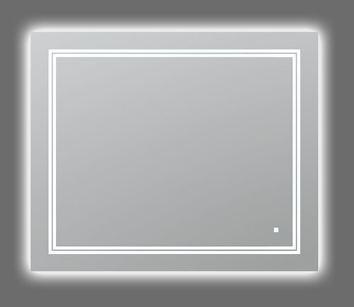 AQUADOM Soho 36 inches x 30 inches Led Lighted Silver Mirror for Bathroom