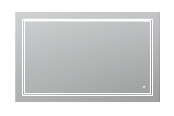 AQUADOM Soho 48 inches x 30 inches Led Lighted Silver Mirror for Bathroom