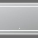 AQUADOM Soho 48 inches x 30 inches Led Lighted Silver Mirror for Bathroom