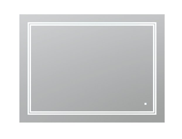 AQUADOM Soho 48 inches x 36 inches Led Lighted Silver Mirror for Bathroom