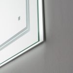 AQUADOM Soho 48 inches x 36 inches Led Lighted Silver Mirror for Bathroom
