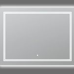 AQUADOM Soho 48 inches x 36 inches Led Lighted Silver Mirror for Bathroom