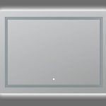 AQUADOM Soho 48 inches x 36 inches Led Lighted Silver Mirror for Bathroom