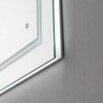 AQUADOM Soho 60 inches x 30 inches Led Lighted Silver Mirror for Bathroom