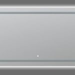 AQUADOM Soho 60 inches x 30 inches Led Lighted Silver Mirror for Bathroom