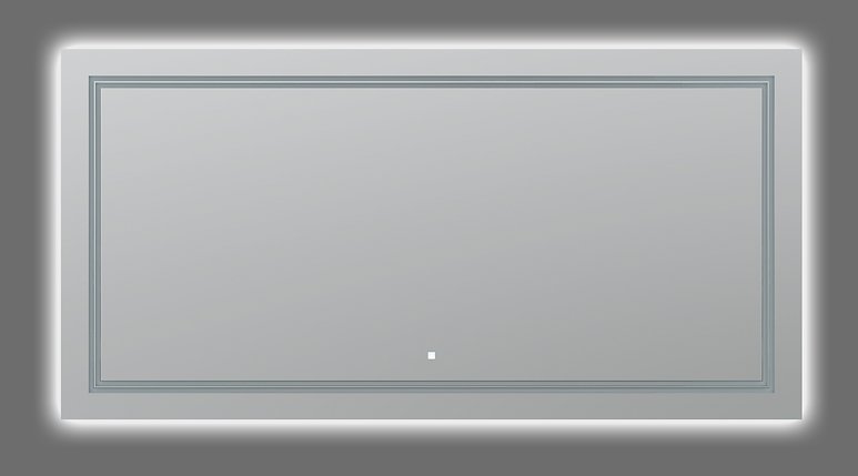 AQUADOM Soho 60 inches x 30 inches Led Lighted Silver Mirror for Bathroom