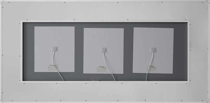 AQUADOM Soho 60 inches x 30 inches Led Lighted Silver Mirror for Bathroom