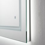 AQUADOM Soho 60 inches x 36 inches Led Lighted Silver Mirror for Bathroom