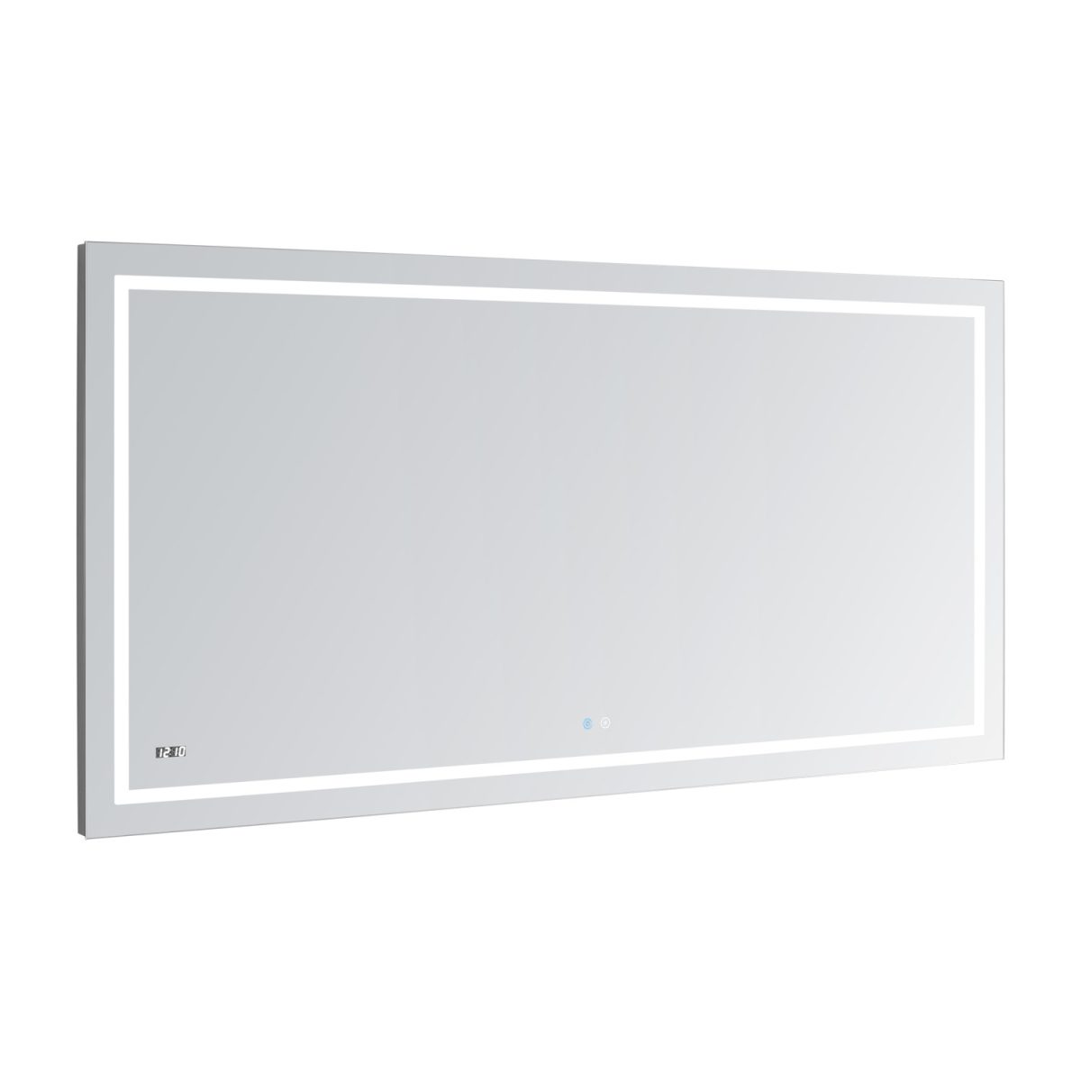 AQUADOM Daytona 84 inches x 36 inches Wall Mounted LED Lighted Silver Mirror for Bathroom