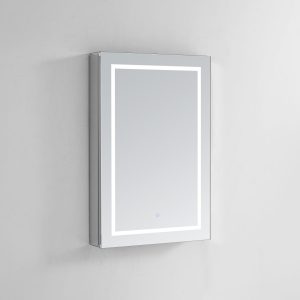 AQUADOM Royale Plus 24 inches x 36 inches Right Sided LED Lighted Mirror Glass Medicine Cabinet for Bathroom