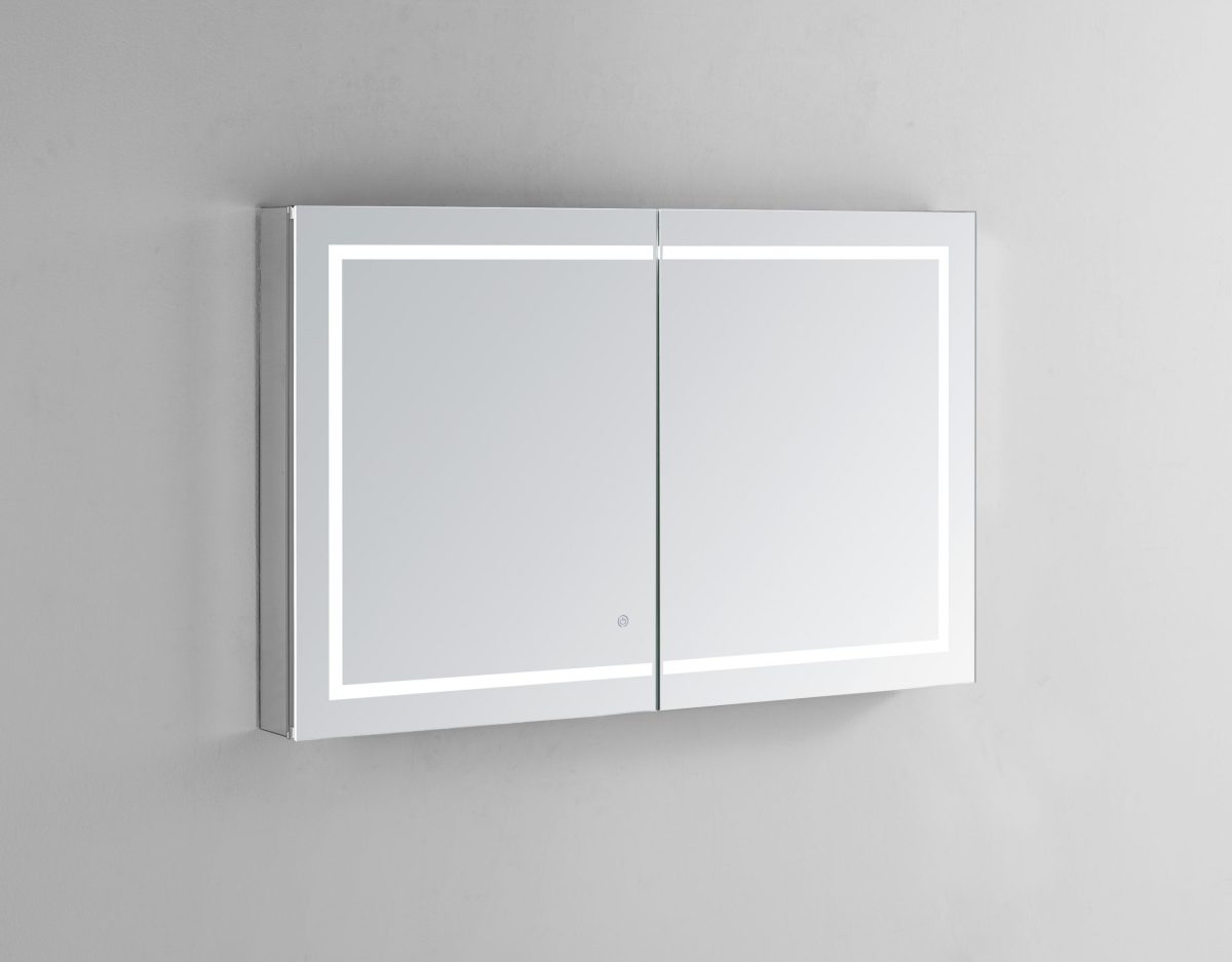 AQUADOM Royale Plus 48 inches x 30 inches LED Lighted Mirror Glass Medicine Cabinet for Bathroom AQUADOM Royale Plus 48 inches x 30 inches LED Lighted Mirror Glass Medicine Cabinet for Bathroom