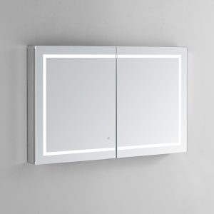 AQUADOM Royale Plus 48 inches x 36 inches LED Lighted Mirror Glass Medicine Cabinet for Bathroom
