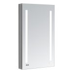 AQUADOM Signature Royale 24 inches x 40 inches Right Sided LED Lighted Mirror Glass Medicine Cabinet for Bathroom