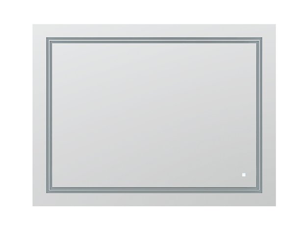 AQUADOM Soho 48 inches x 36 inches Led Lighted Silver Mirror for Bathroom
