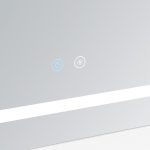 AQUADOM Daytona 36 inches x 30 inches Wall Mounted LED Lighted Silver Mirror for Bathroom