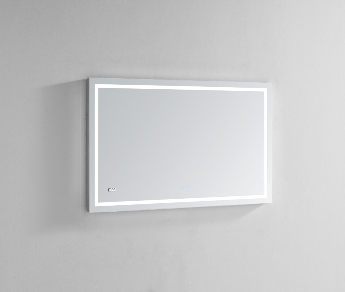 AQUADOM Daytona 48 inches x 36 inches Wall Mounted LED Lighted Silver Mirror for Bathroom