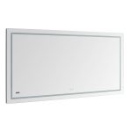 AQUADOM Daytona 60 inches x 36 inches Wall Mounted LED Lighted Silver Mirror for Bathroom