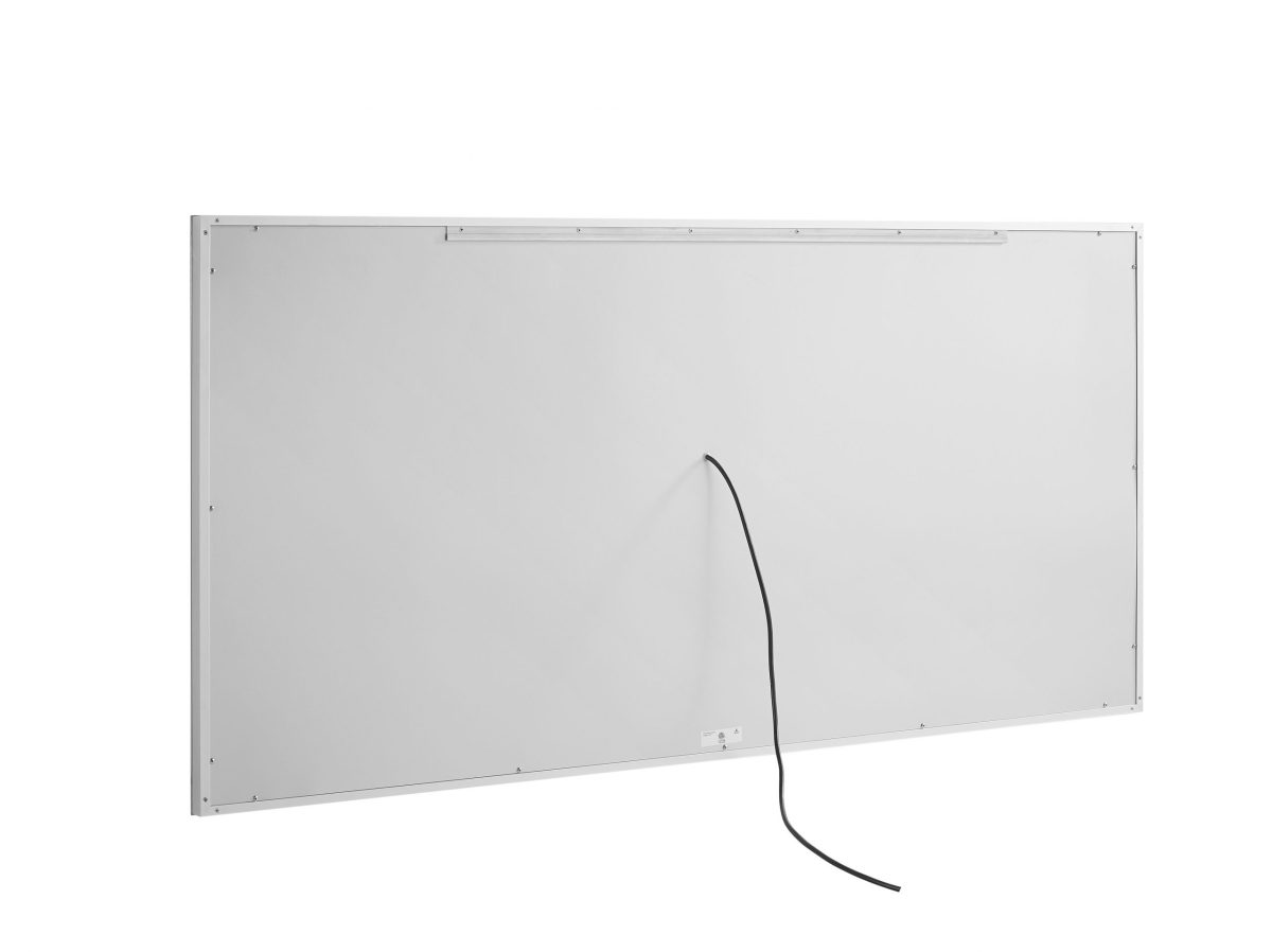 AQUADOM Daytona 72 inches x 36 inches Wall Mounted LED Lighted Silver Mirror for Bathroom
