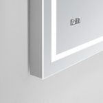AQUADOM Daytona 72 inches x 36 inches Wall Mounted LED Lighted Silver Mirror for Bathroom