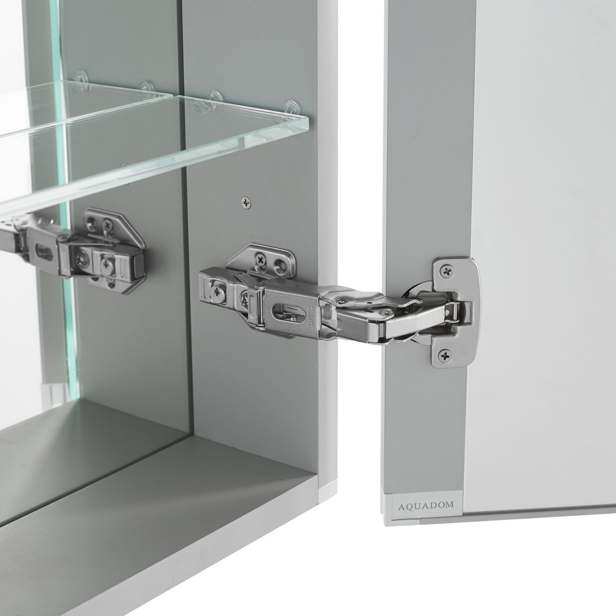 AQUADOM Pacifica 20 inches x 26 inches LED Mirror Glass Medicine Cabinet for Bathroom