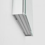 AQUADOM Royale 24 inches x 30 inches Medicine Mirror Glass Cabinet for Bathroom