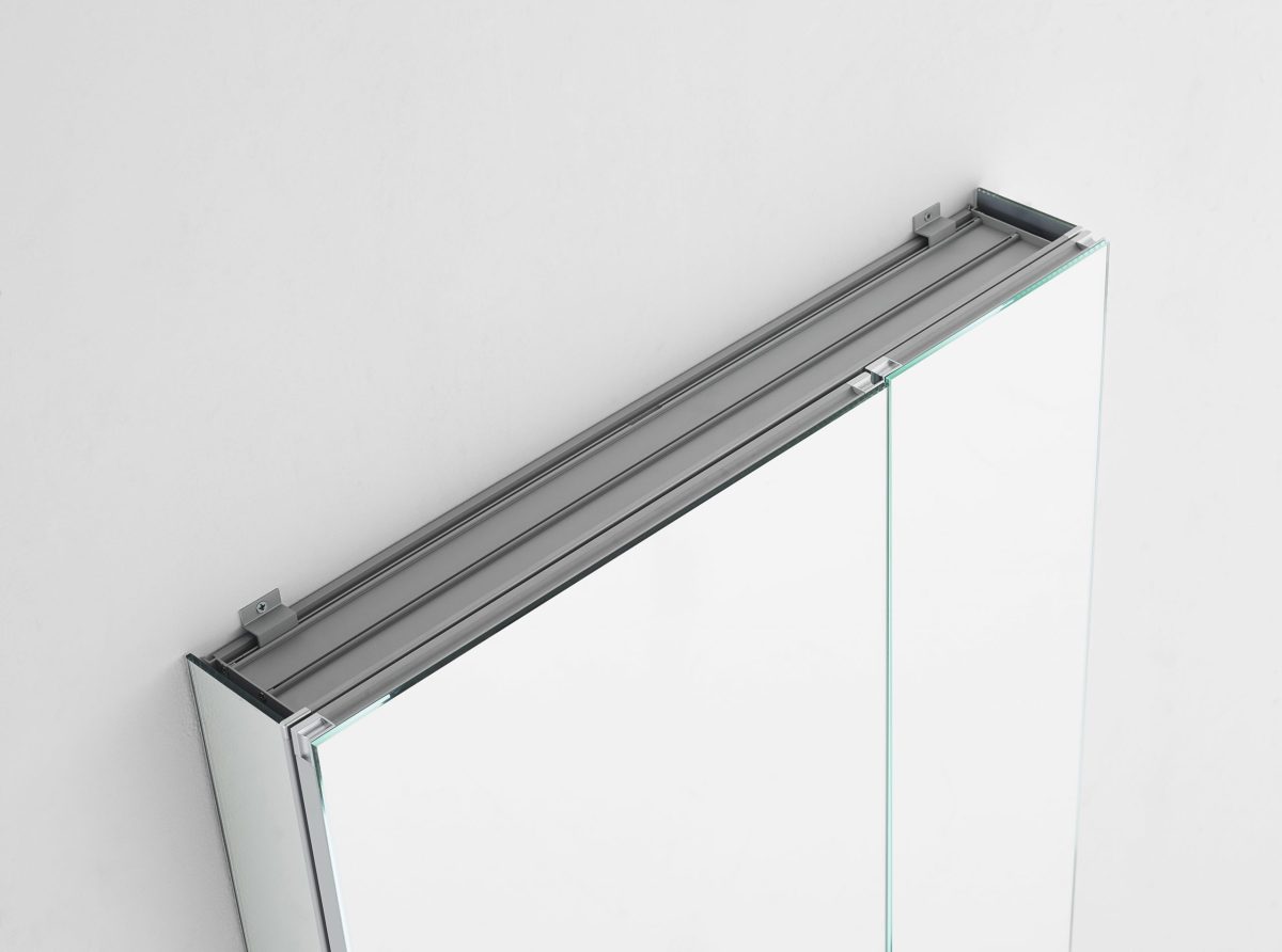 AQUADOM Royale 24 inches x 30 inches Medicine Mirror Glass Cabinet for Bathroom
