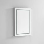 AQUADOM Royale Plus 24 inches x 36 inches Right Sided LED Lighted Mirror Glass Medicine Cabinet for Bathroom