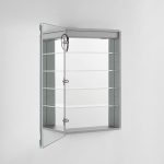 AQUADOM Royale Plus 24 inches x 36 inches Left Sided LED Lighted Mirror Glass Medicine Cabinet for Bathroom