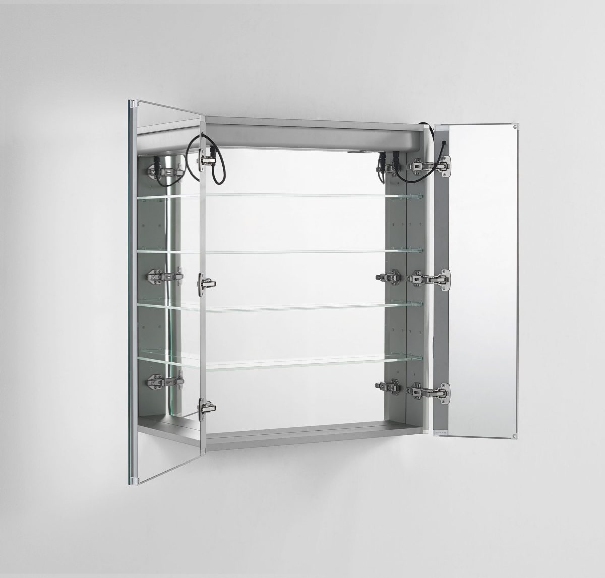 AQUADOM Royale Plus 30 inches x 36 inches LED Lighted Mirror Glass Medicine Cabinet for Bathroom